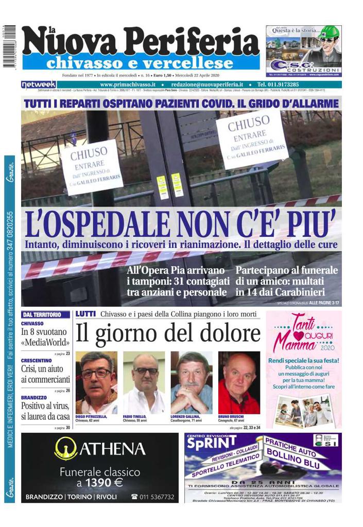 La Nuova Periferia è in edicola. Ecco la prima pagina