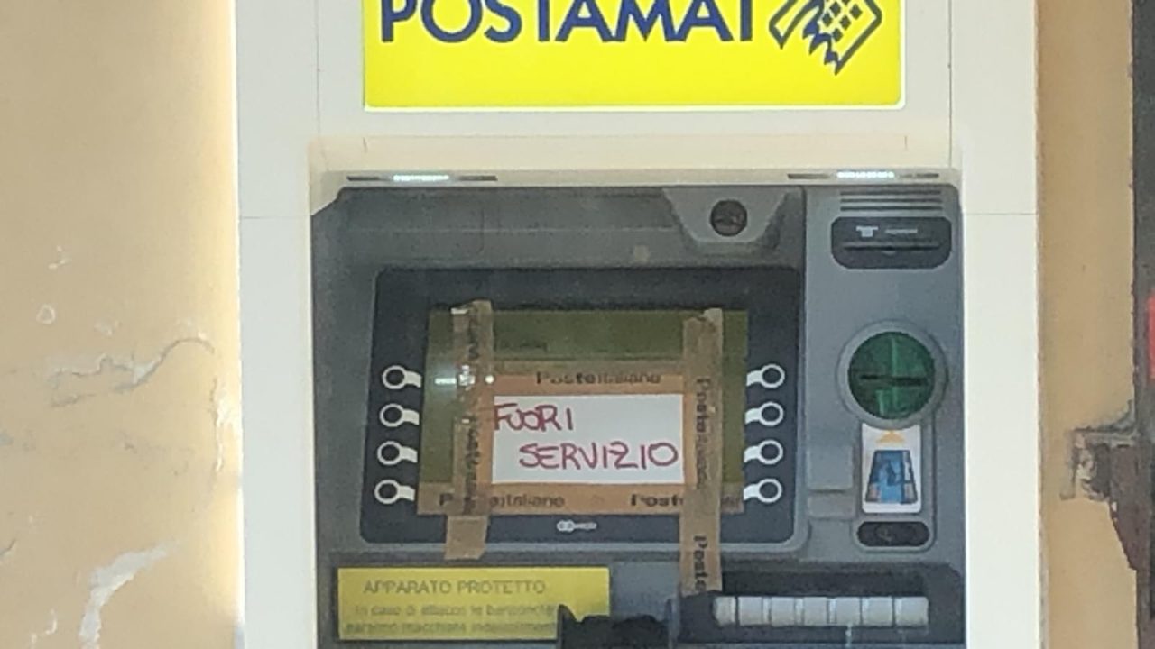 Postamat fuori servizio a Brusasco