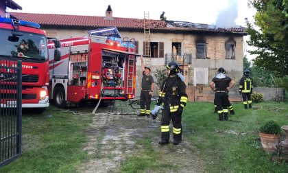 Incendio in un'abitazione di Verrua Savoia LE FOTO