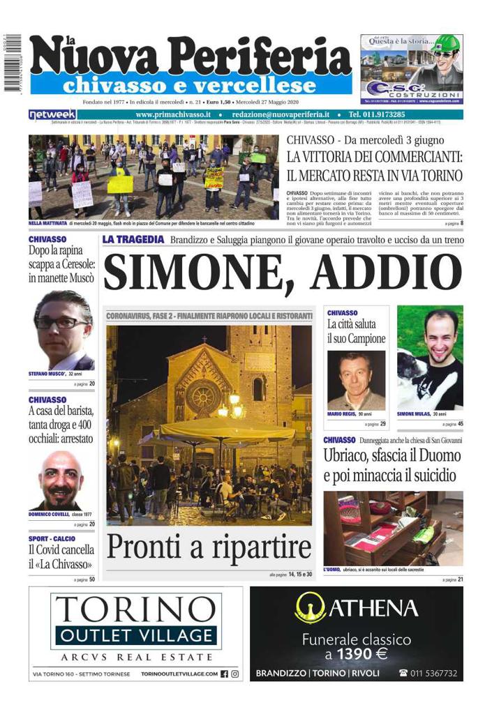 La Nuova Periferia è in edicola LA PRIMA PAGINA