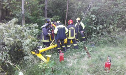 Elicottero precipita: illeso il pilota