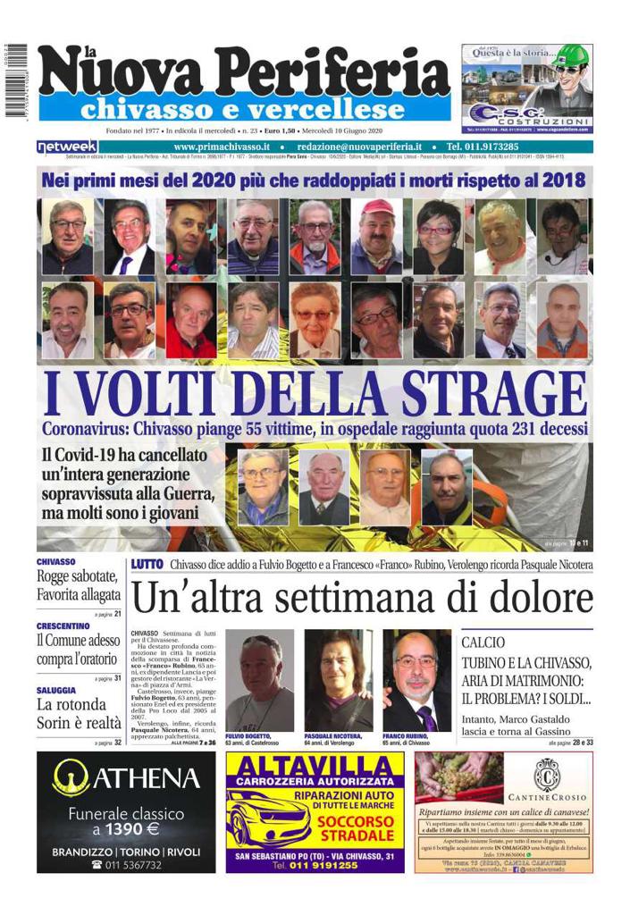La Nuova Periferia di oggi, mercoledì 10 giugno è in edicola