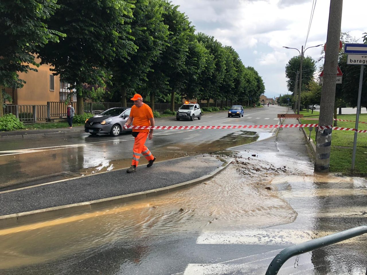 Chivasso senz’acqua, si è rotto un tubo LE FOTO