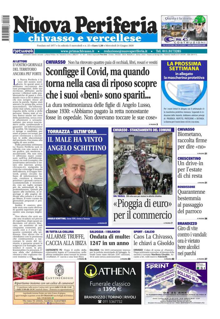 La Nuova Periferia di mercoledì  24 giugno è in edicola