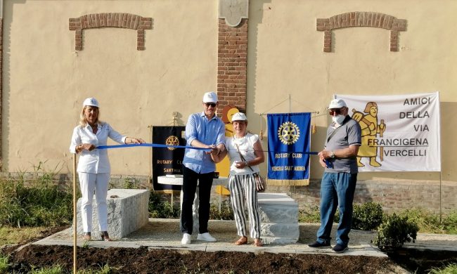 Via Francigena, due nuove aree di sosta grazie al Rotary Club