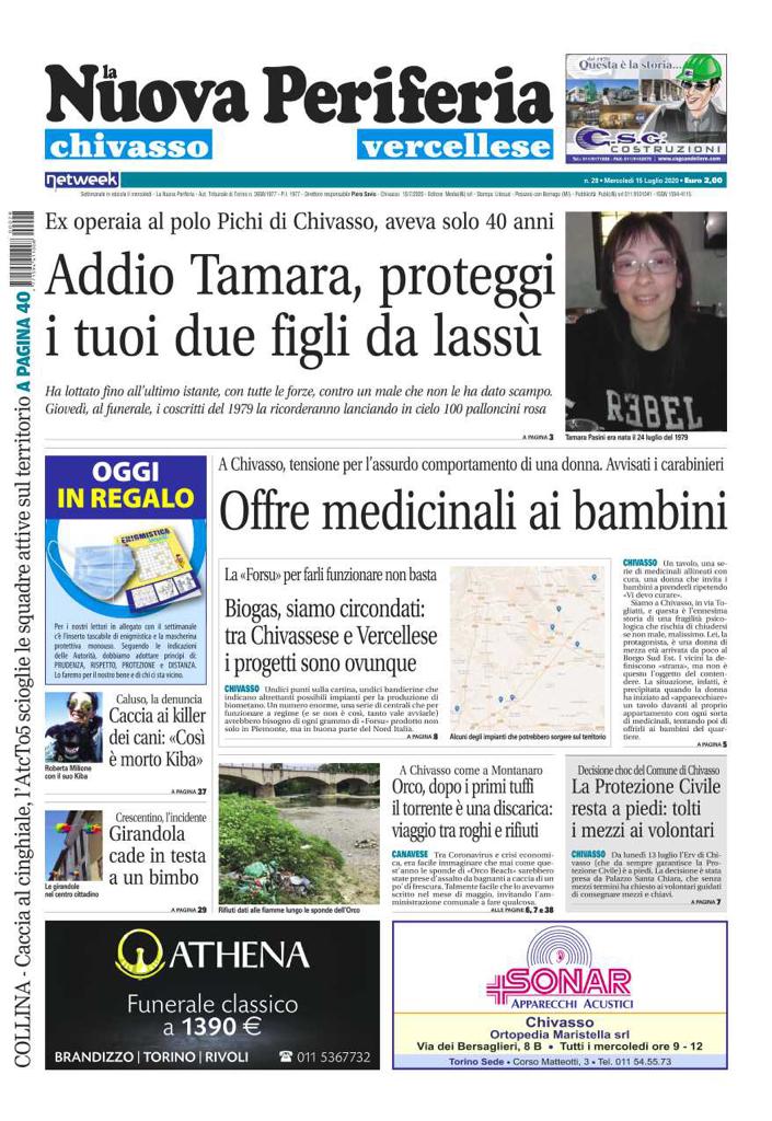 La Nuova Periferia di mercoledì 15 luglio è in edicola