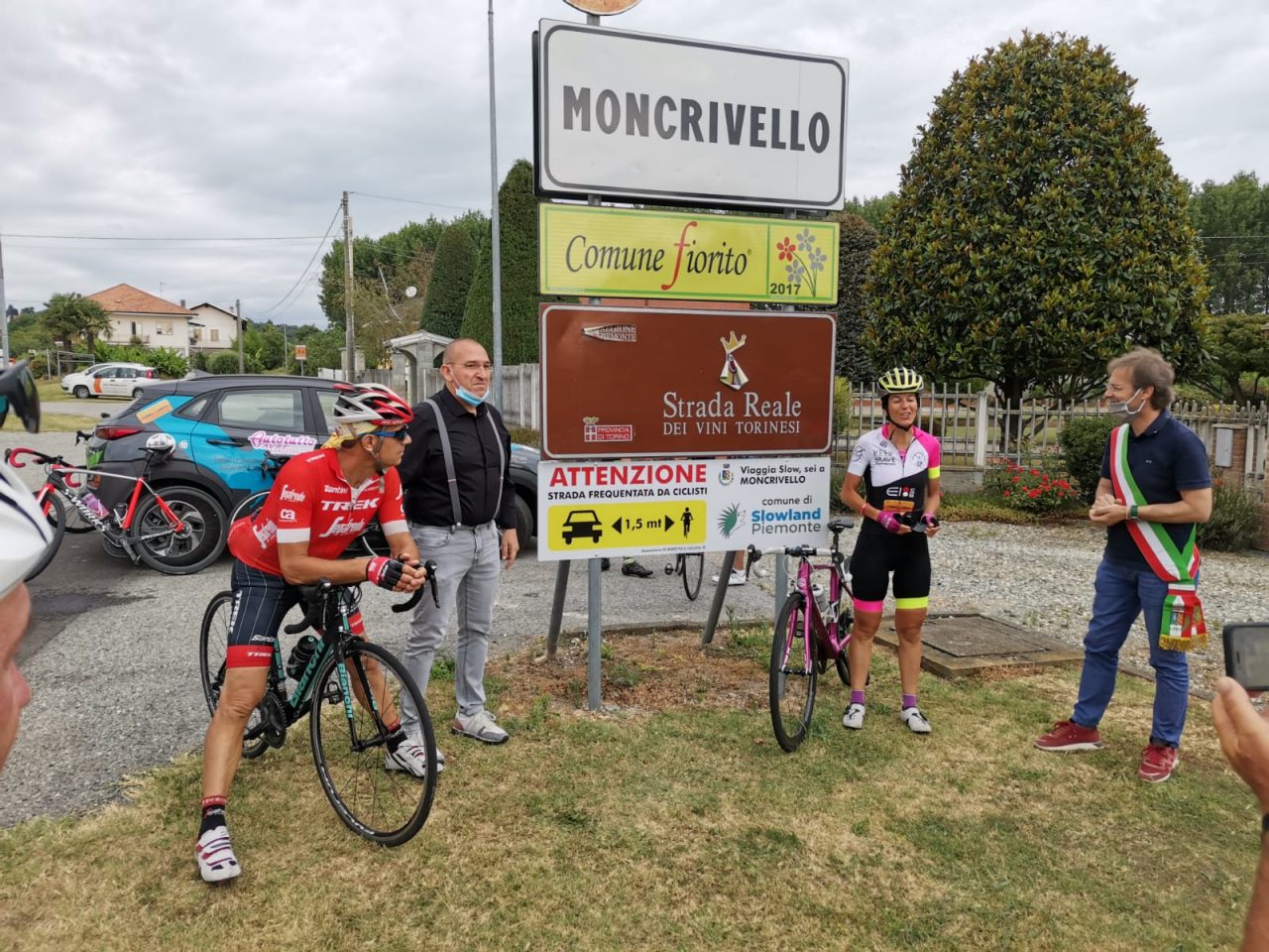 Moncrivello tra le tappe del tour della ciclista Paola Gianotti