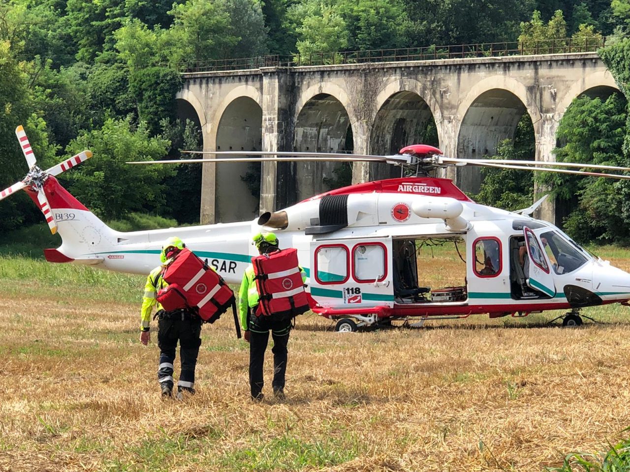 Malore in Collina, interviene l’elisoccorso del 118 LE FOTO