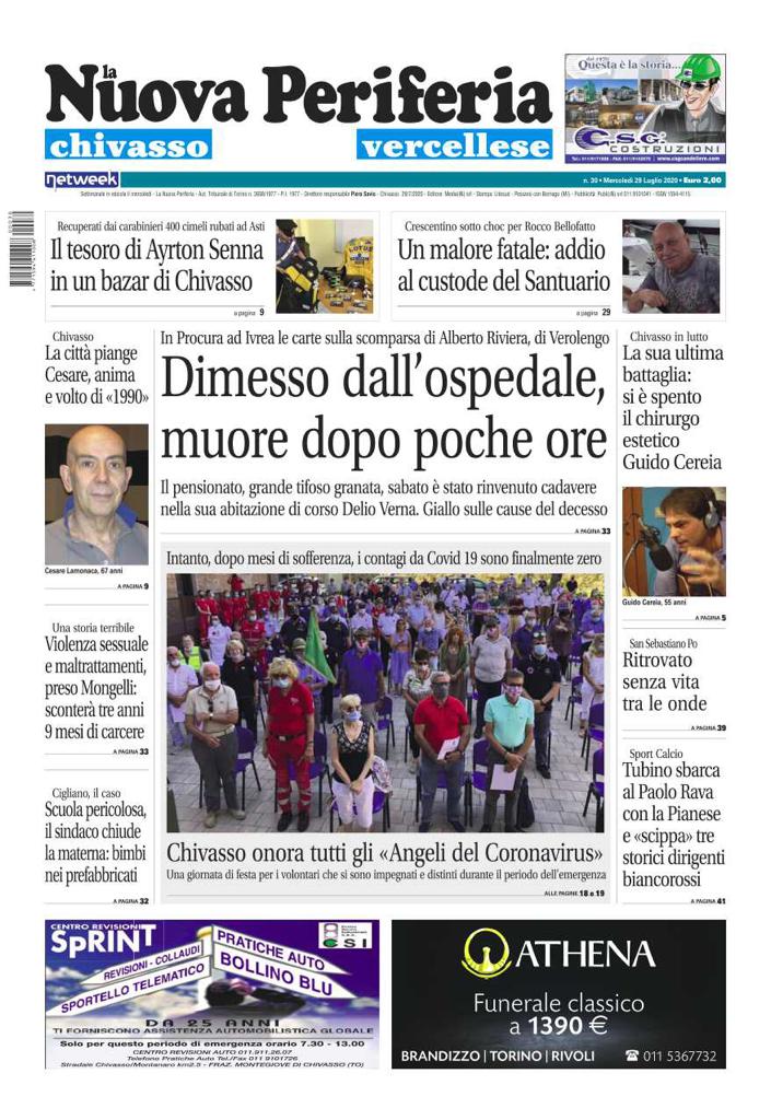 La Nuova Periferia è in edicola oggi mercoledì 29 luglio