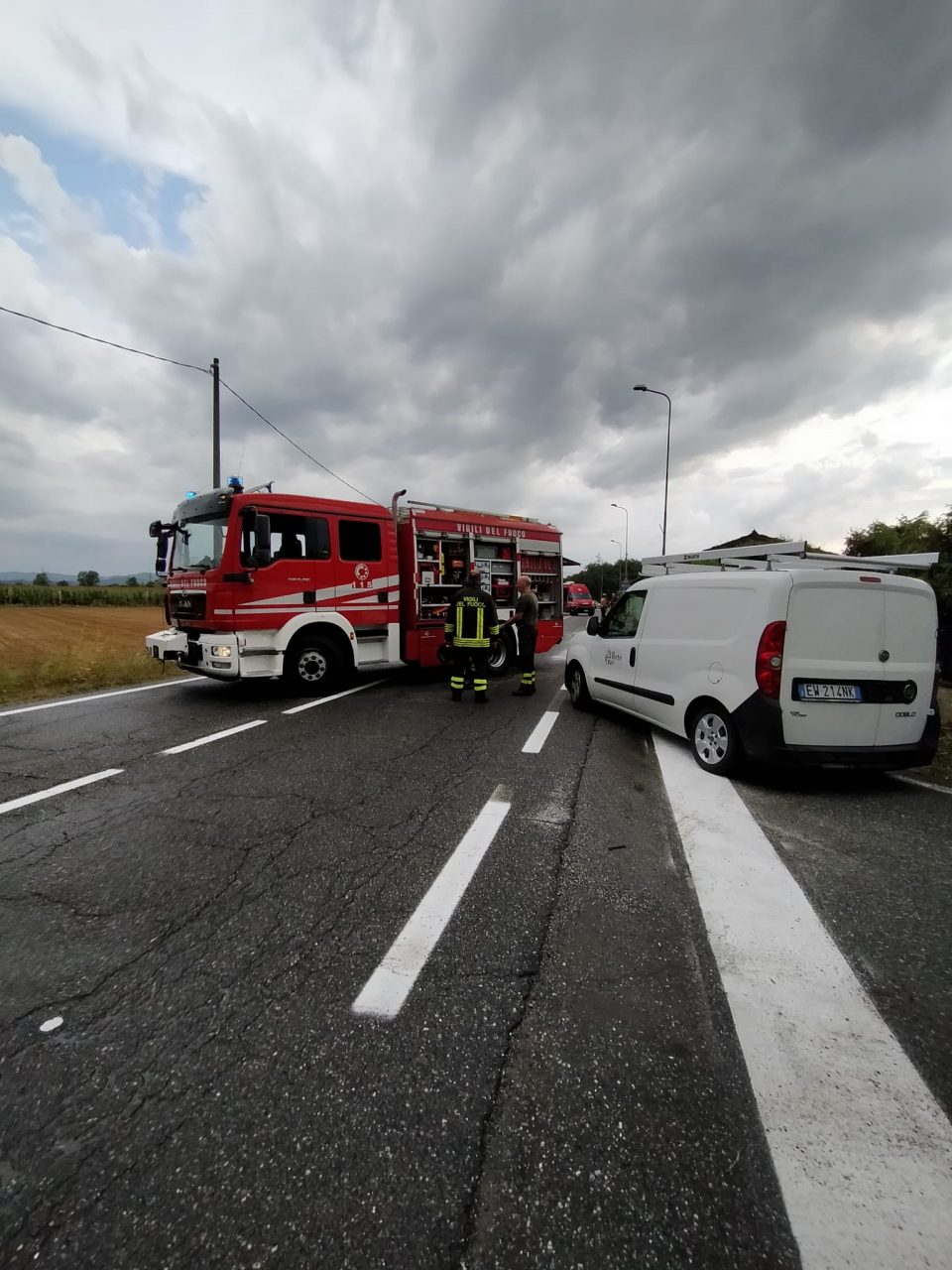 Fulmine colpisce una centralina del gas LE FOTO