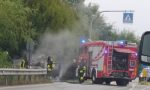 A fuoco l'auto del direttore dell'Unicredit