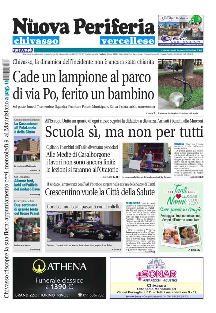 La Nuova Periferia è in edicola oggi, mercoledì 9 settembre