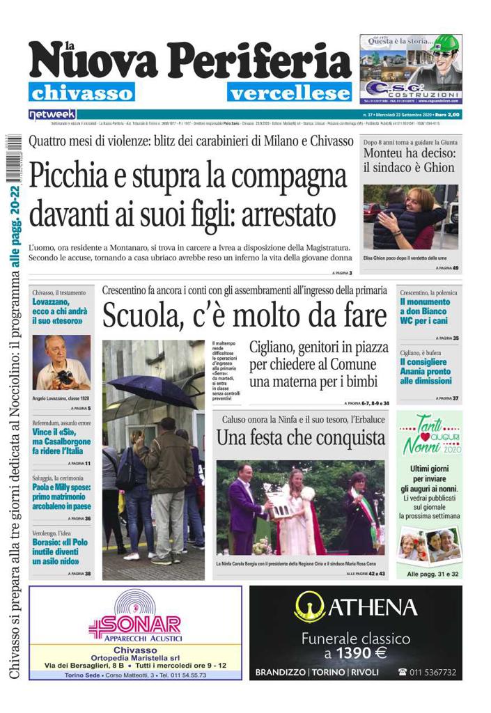 La Nuova Periferia è in edicola oggi, mercoledì 23 settembre