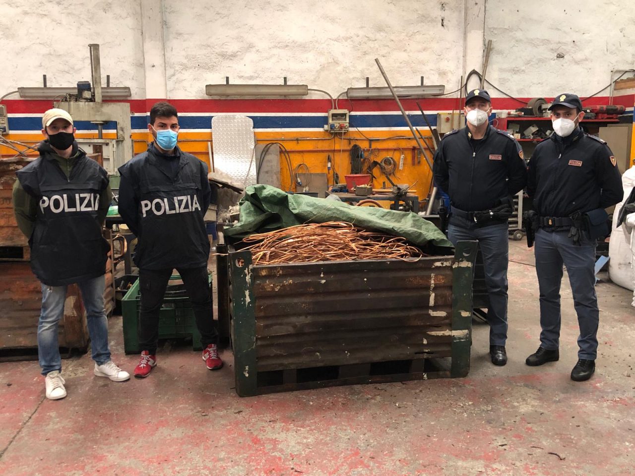 Recuperate 2 tonnellate di rame a Rondissone LE FOTO
