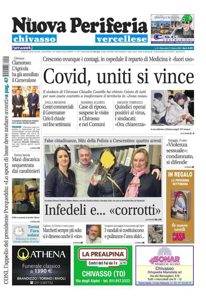 La Nuova Periferia è in edicola oggi, mercoledì 21 ottobre
