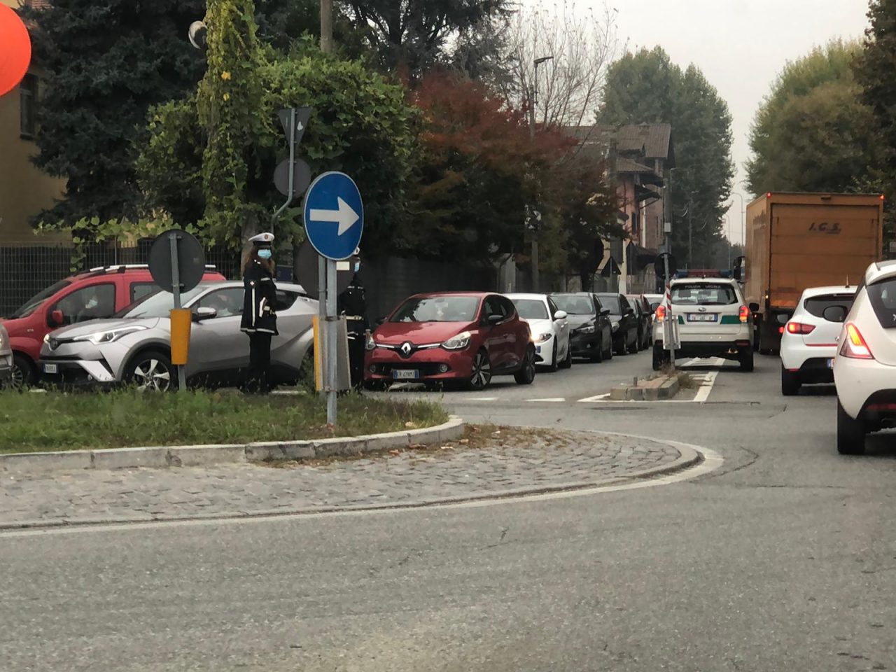 Caos tamponi a Chivasso, chiusa la strada da via Po a piazzale Libertini