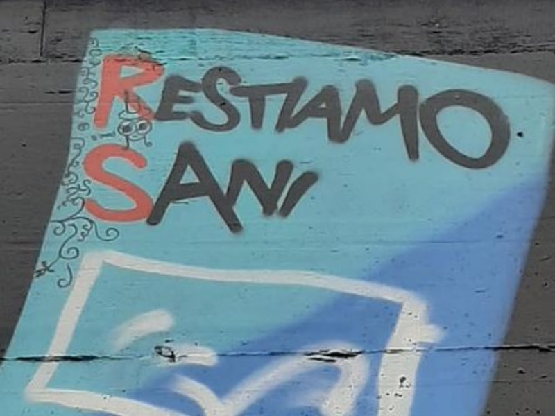 I vandali colpiscono il murales in ricordo del partigiano