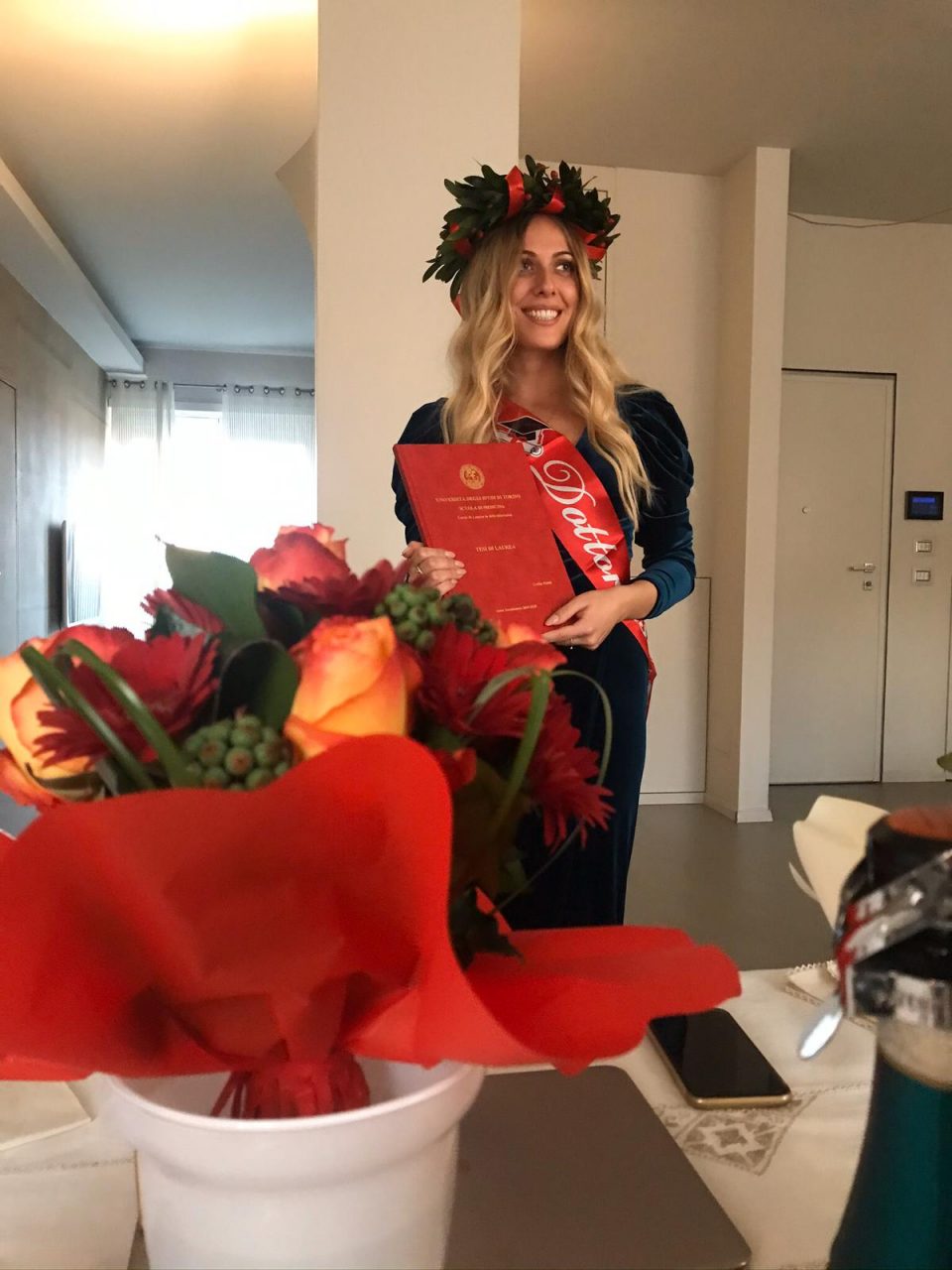 Cecilia, neo dottoressa in scienze infermieristiche