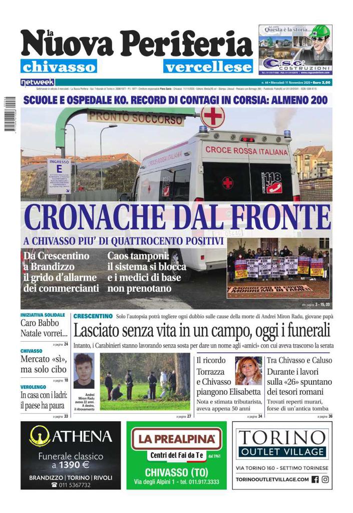 La Nuova Periferia è in edicola oggi, mercoledì 11 novembre
