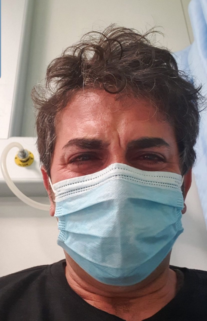 Dimino e la sua compagna stanno vivendo sulla loro pelle il Coronavirus