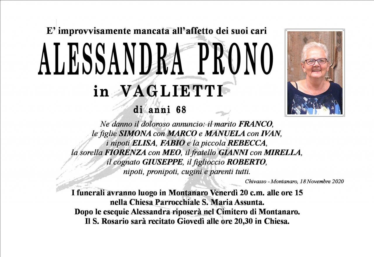 Il commercio di Montanaro piange Alessandra Prono