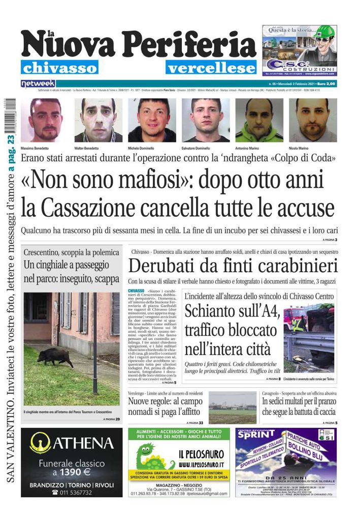 La Nuova Periferia di mercoledì 3 febbraio è in edicola