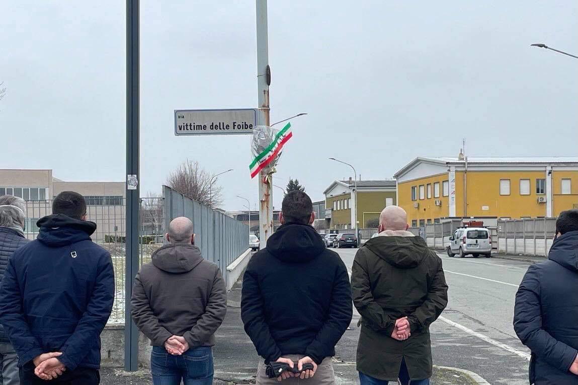 CasaPound ricorda i Martiri delle foibe a Chivasso LE FOTO
