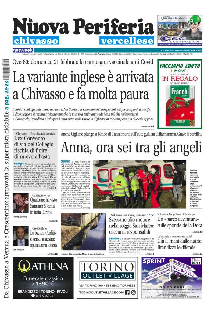 La Nuova Periferia di mercoledì 17 febbraio è in edicola