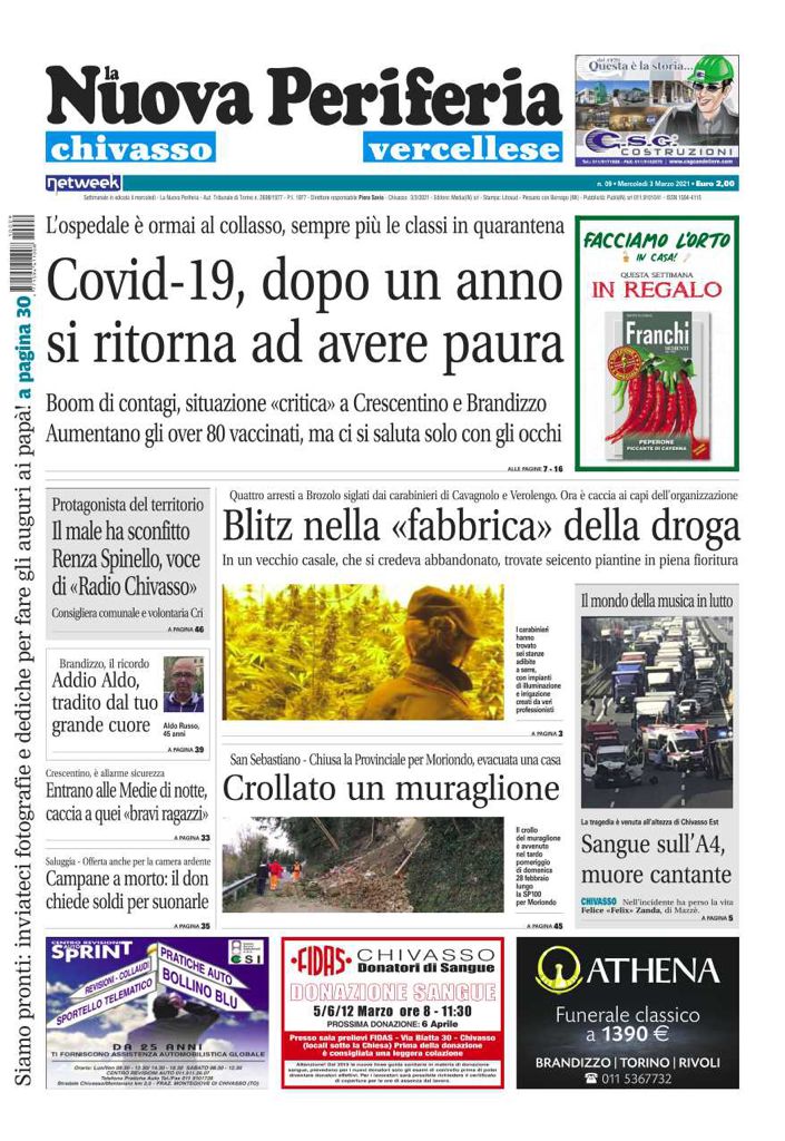 La Nuova Periferia di mercoledì 3 marzo è in edicola