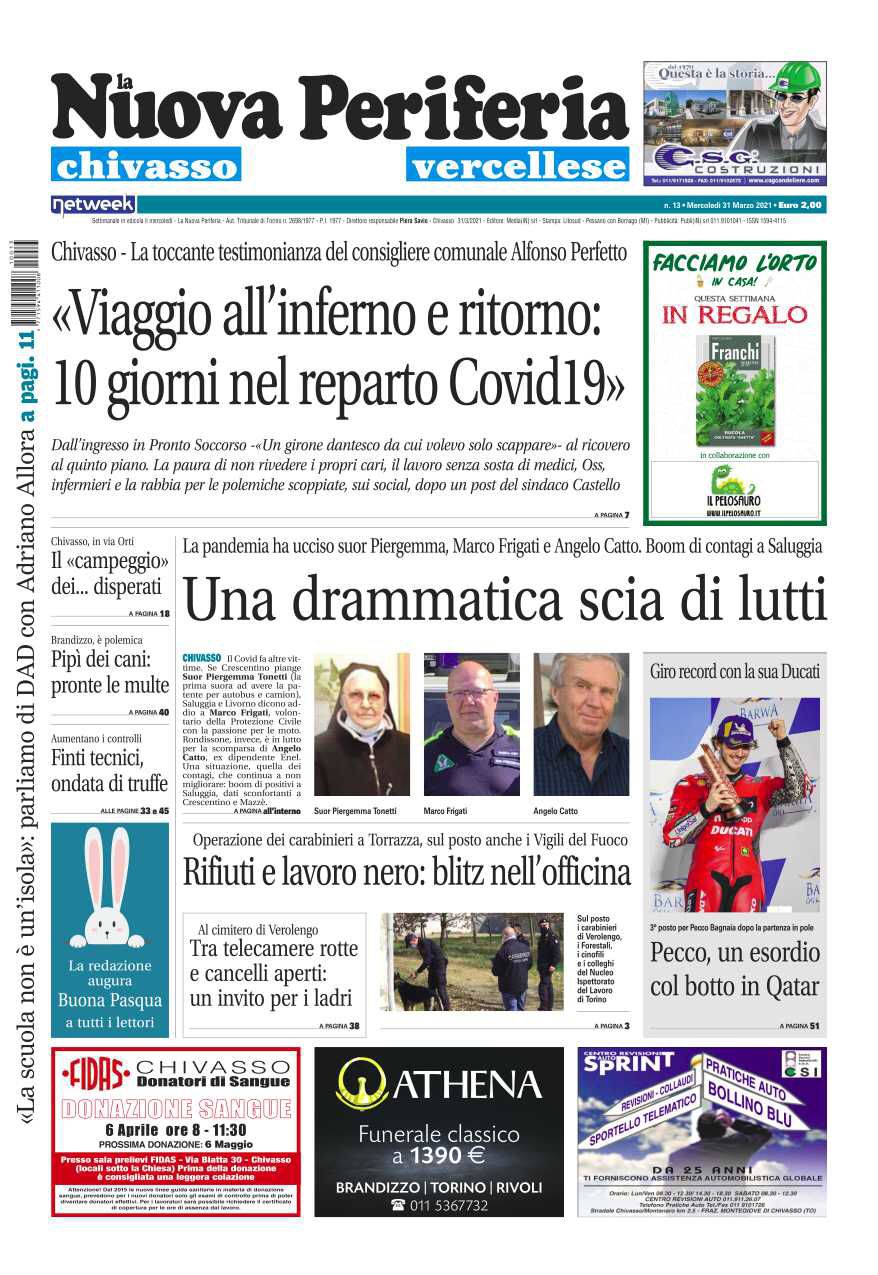 La Nuova Periferia di mercoledì 31 marzo è in edicola