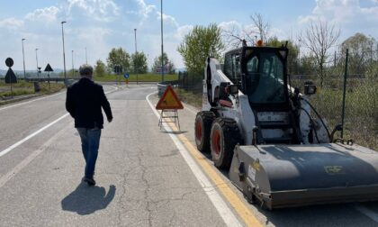 Cantieri stradali tra Crescentino e Saluggia LE FOTO