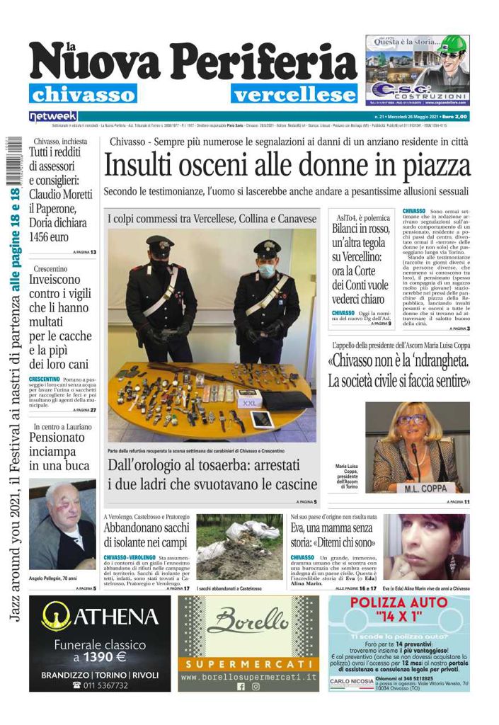 La Nuova Periferia del  26 maggio è in edicola