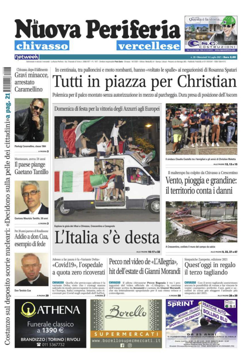 La Nuova Periferia di mercoledì 14 luglio è in edicola