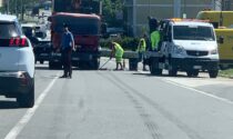 Chivasso Centro: incidente all'ingresso dell'autostrada A4 Torino-Milano