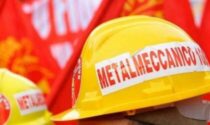 Lavoratori delle aziende metalmeccaniche in sciopero nel Torinese