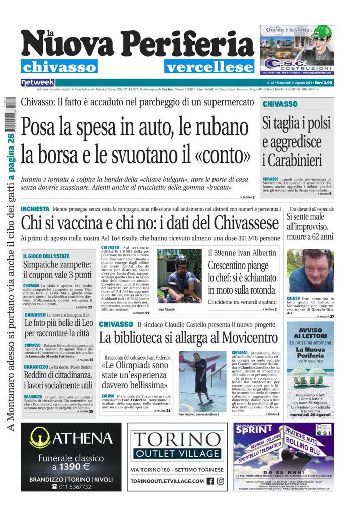 La Nuova Periferia è in edicola oggi, mercoledì 11 agosto