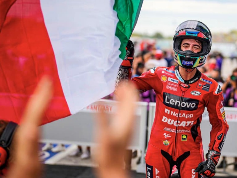 MotoGp, Pecco Bagnaia vince la gara di Misano  IL VIDEO