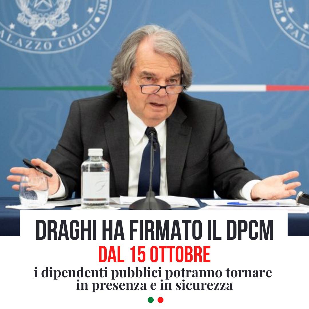 Smart working: i dipendenti pubblici torneranno in ufficio dal 15 ottobre