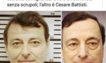 Mario Draghi come Cesare Battisti, il post della "No Green Pass"