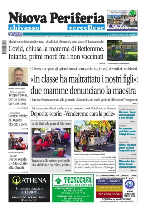 La Nuova Periferia è in edicola oggi, mercoledì 10 novembre