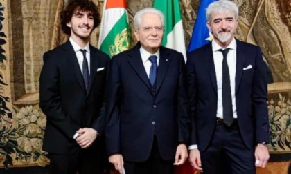 Pecco Bagnaia incontra il presidente Mattarella al Quirinale LE FOTO