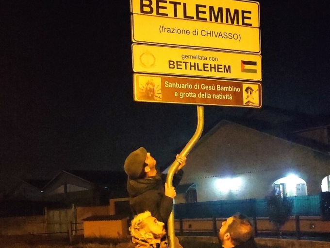 Festeggiano il Natale a Betlemme (di Chivasso)
