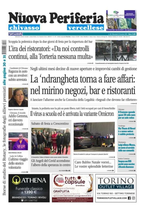 La Nuova Periferia è in edicola oggi, mercoledì 8 dicembre