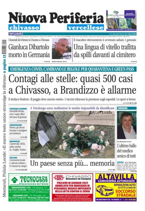 La Nuova Periferia è in edicola oggi, mercoledì 5 gennaio