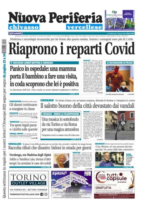La Nuova Periferia è in edicola oggi, mercoledì 12 gennaio