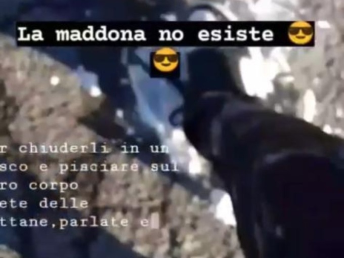 Ragazzino distrugge la Madonna e pubblica il video su Instagram