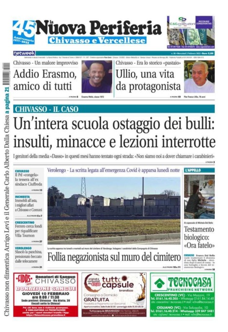 La Nuova Periferia è in edicola oggi, mercoledì 2 febbraio