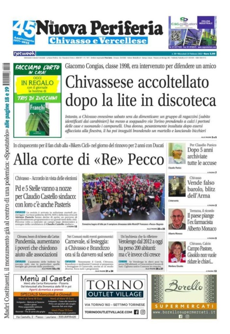 La Nuova Periferia è in edicola oggi, mercoledì 23 febbraio