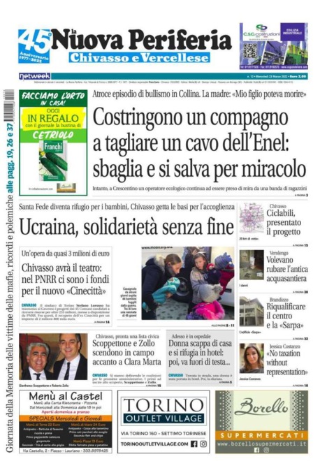 La Nuova Periferia è in edicola oggi, mercoledì 23 marzo