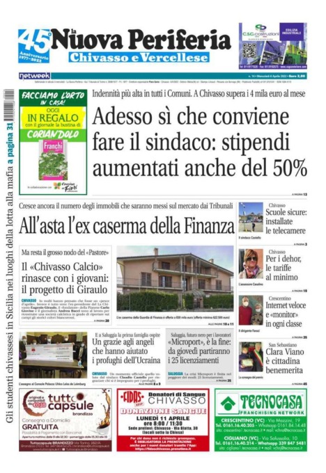 La Nuova Periferia è in edicola oggi, mercoledì 6 aprile